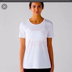 Lululemon Good Karma Goes Around White T Shirt size 2